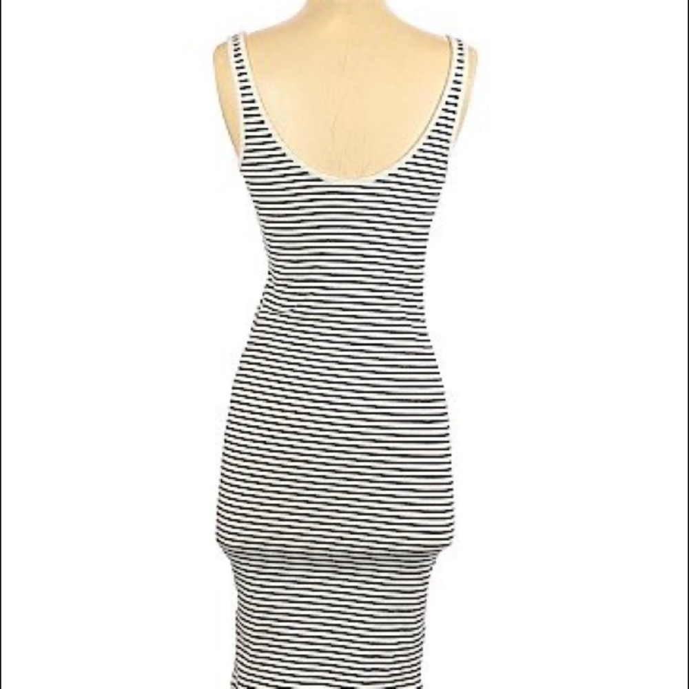 H&M Striped bodycon dress